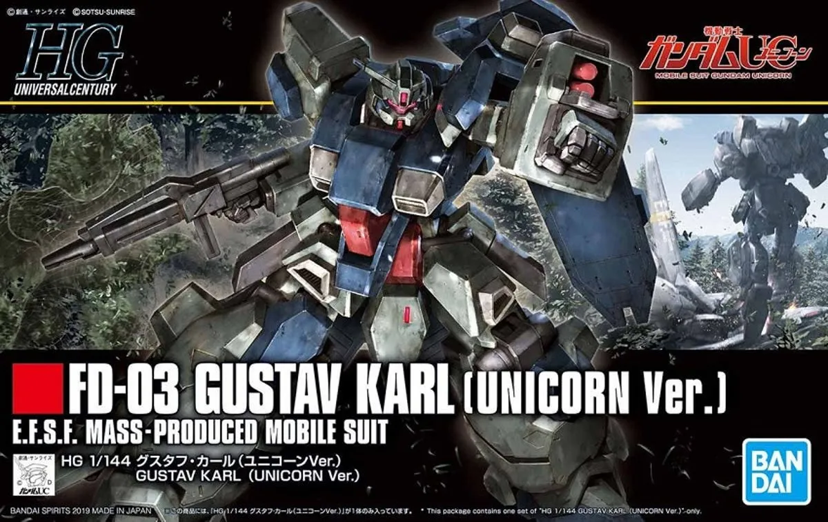GUNDAM - HGUC 1/144 E.F.S.F. Gustav Karl (Unicorn ver.) - Model Kit
